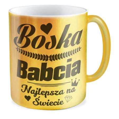 Kubek złoty dla BABCI Najlepsza na świecie